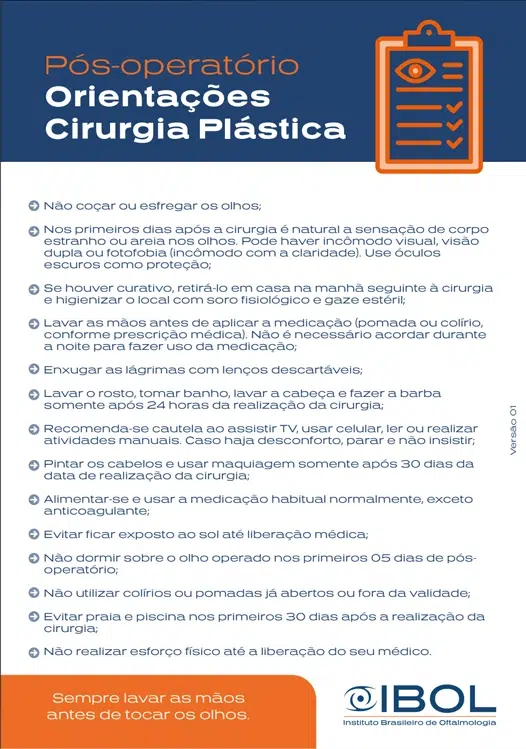 Pos Operatorio cirurgia plastica